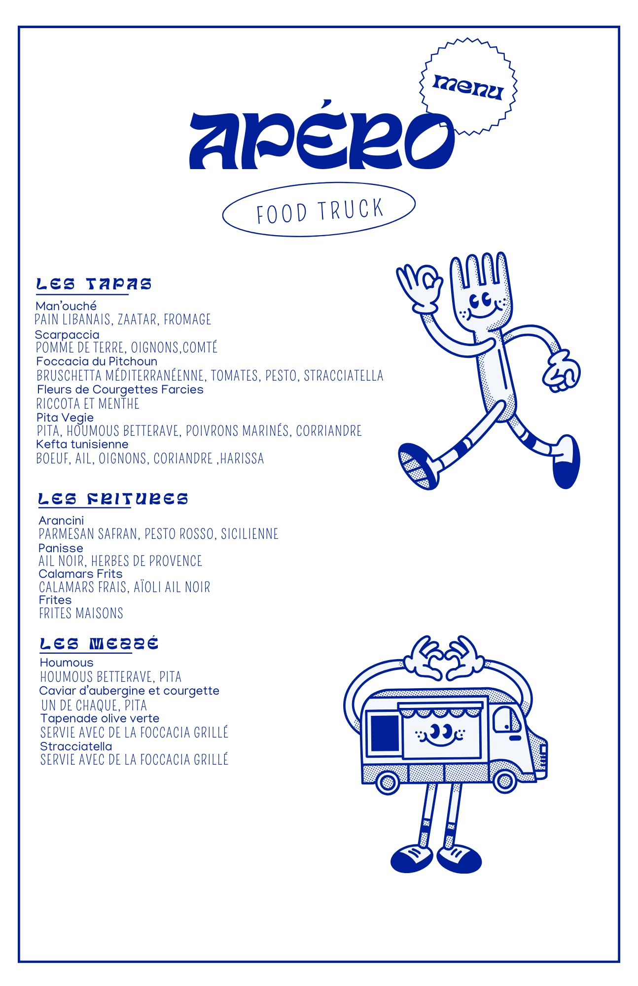 Menu Apéro